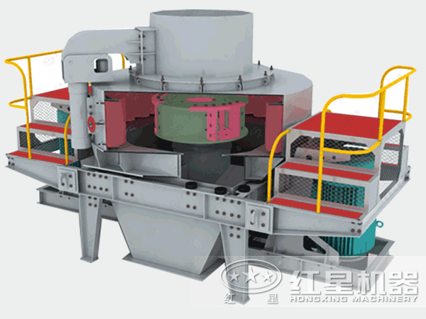 山石制砂機動態原理圖