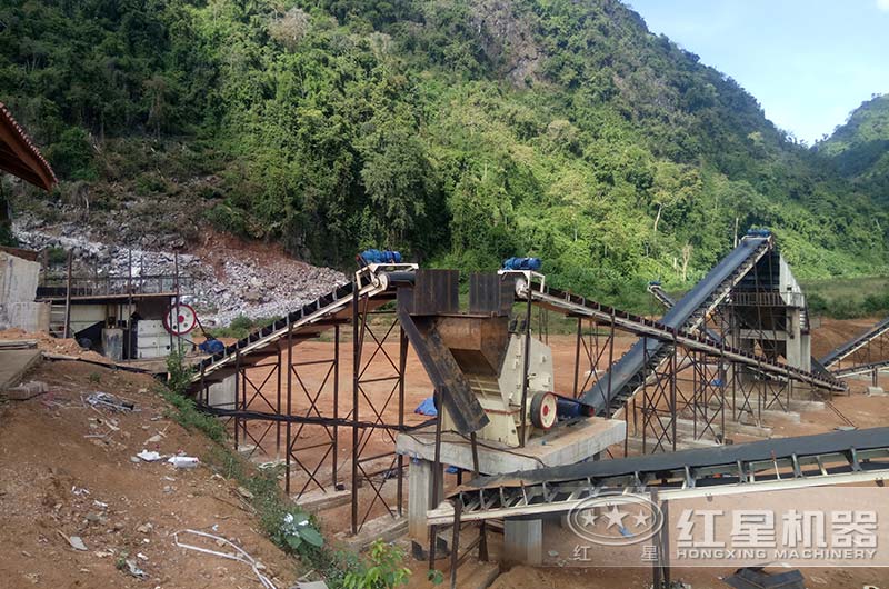 廣東石灰石碎石作業現場